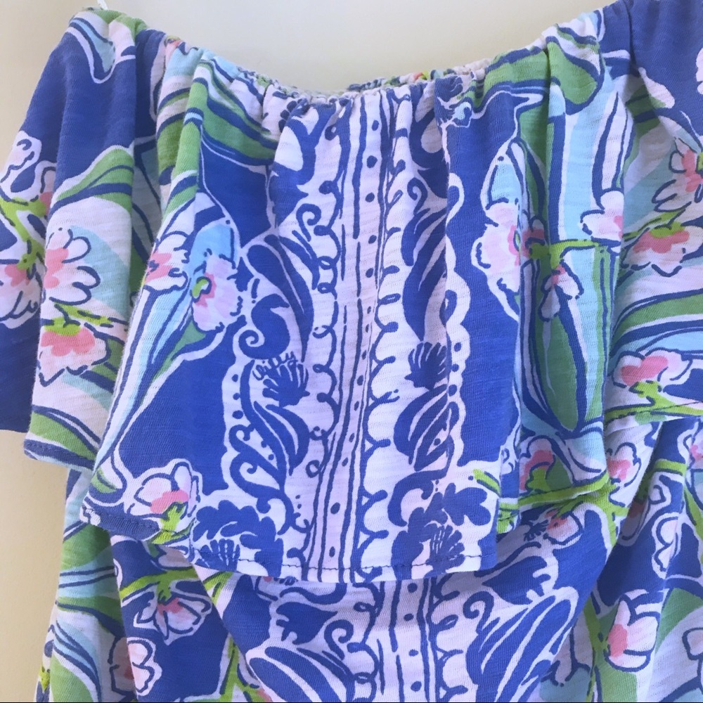 Lily Pulitzer Wiley Ruffle Tube Top - Picture 4 of 6